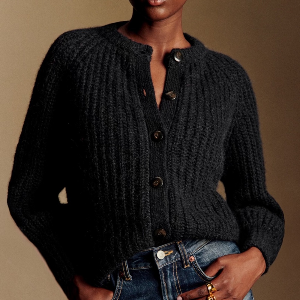 Sezane Emile Cardigan Black - Size S